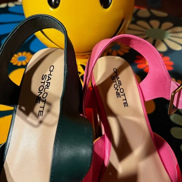 Charlotte Stone Multicolor Striped Platform Shoes - Picture 3 of 7